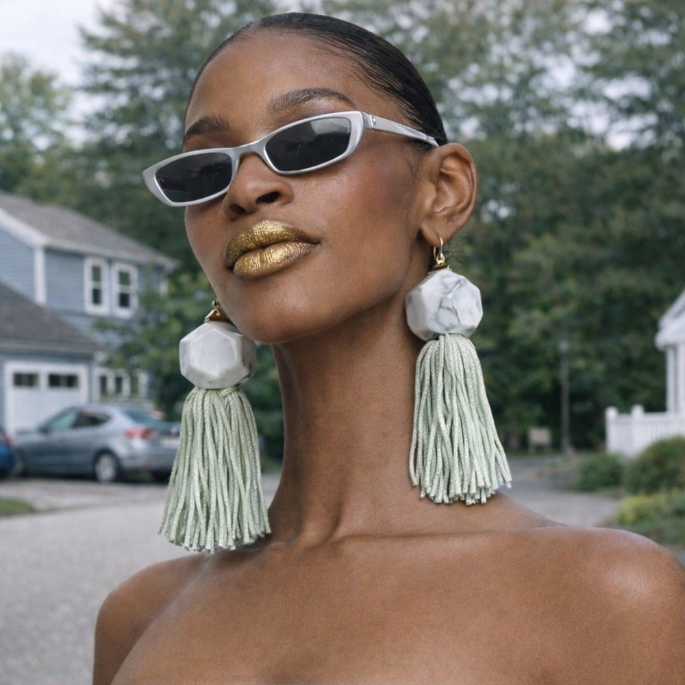 Snowlani Tassel Earrings